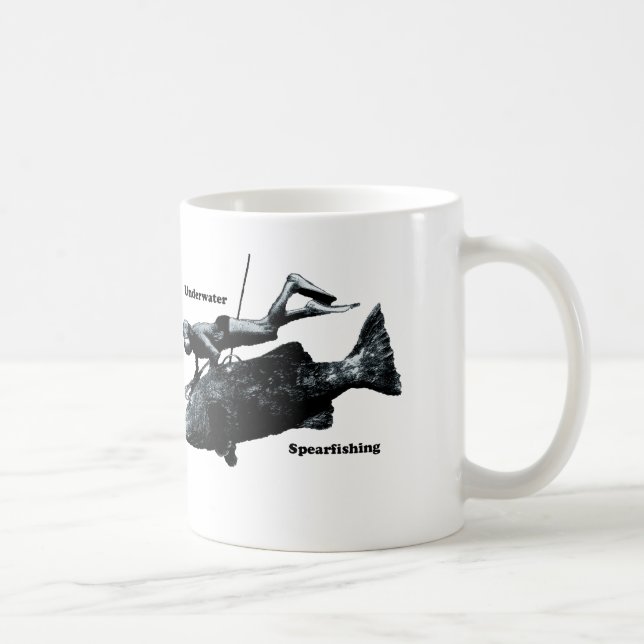 Mug Plongeur sous-marin vintage de Freediving (Droite)