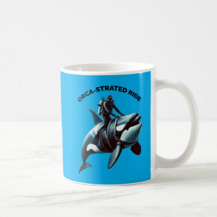 Mug Plongeur vintage de la SCUBA à bord d'un gros tueu