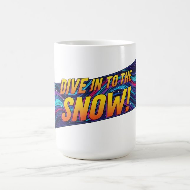 Mug Plongez dans le snowboard de neige (Centre)