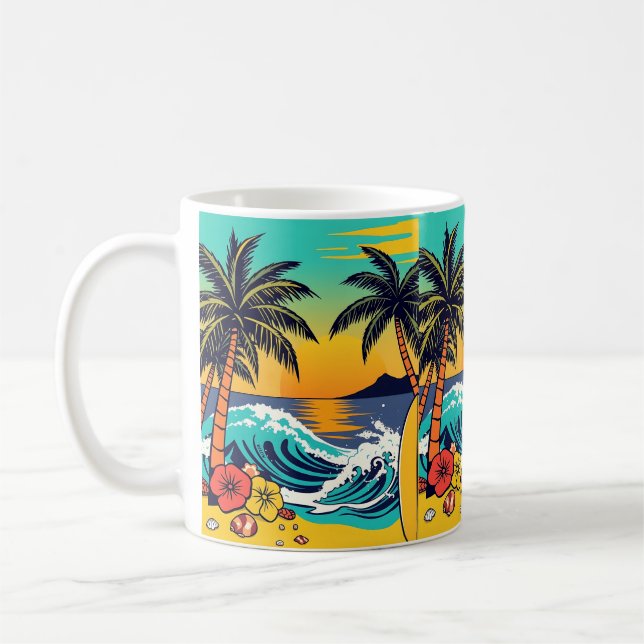Mug Plongez dans l'été avec des vibrantes vibes de pla (Gauche)