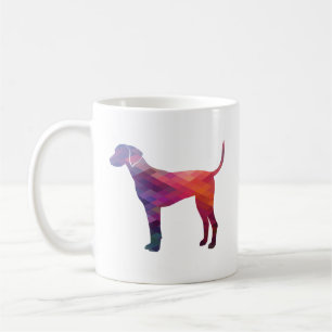 Mug Plott Hound Geometric Pattern Silhouette Purple