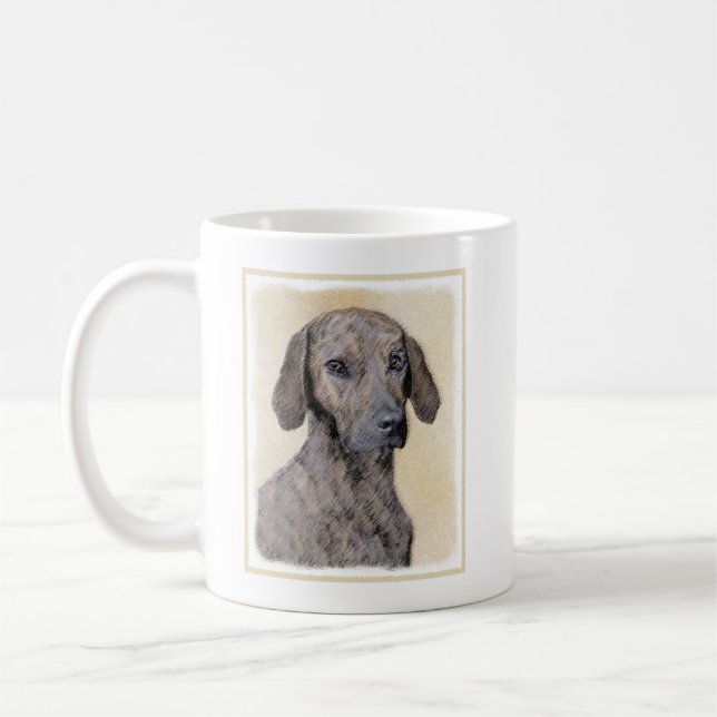 Mug Plott Peinture - Cute Original Chien Art (Gauche)