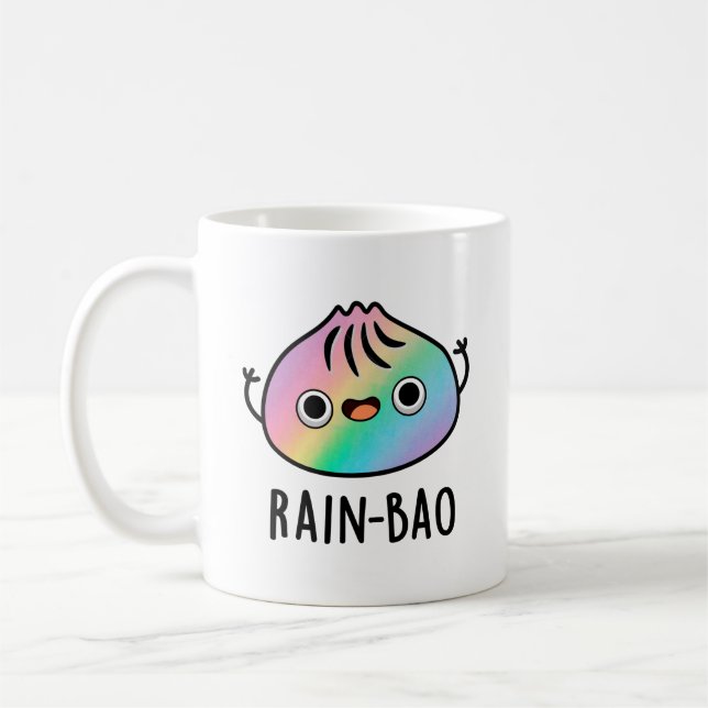 Mug Pluie-bao Funny Arc-en-ciel Dimsum Bao Pun (Gauche)