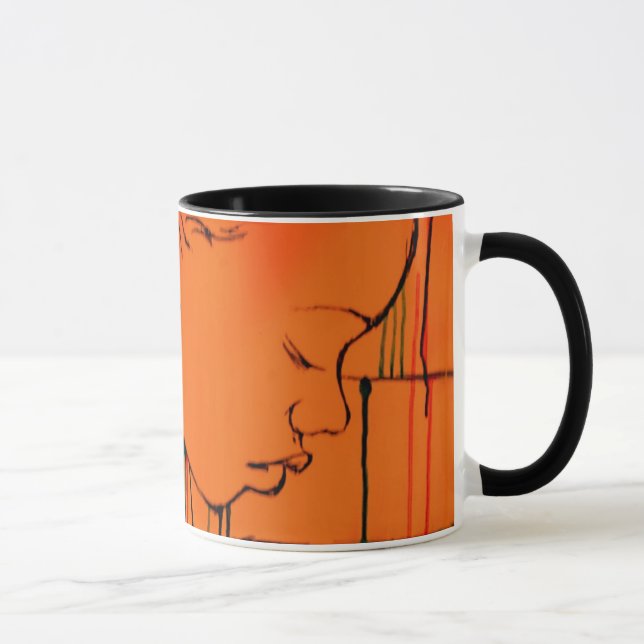 Mug Pluie créole - jaune II (Droite)