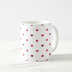Mug Pluie de cadeau mignon de coeurs minuscules de