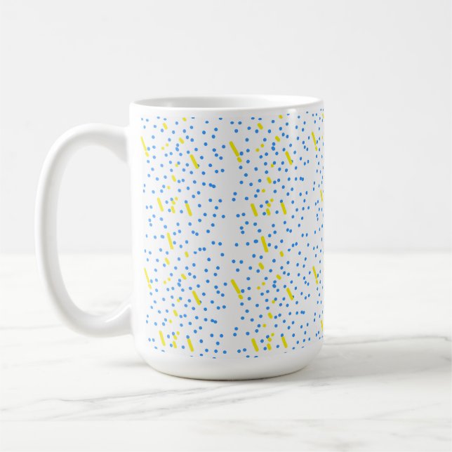 Mug Pluie de météores Blue Dots  (Gauche)