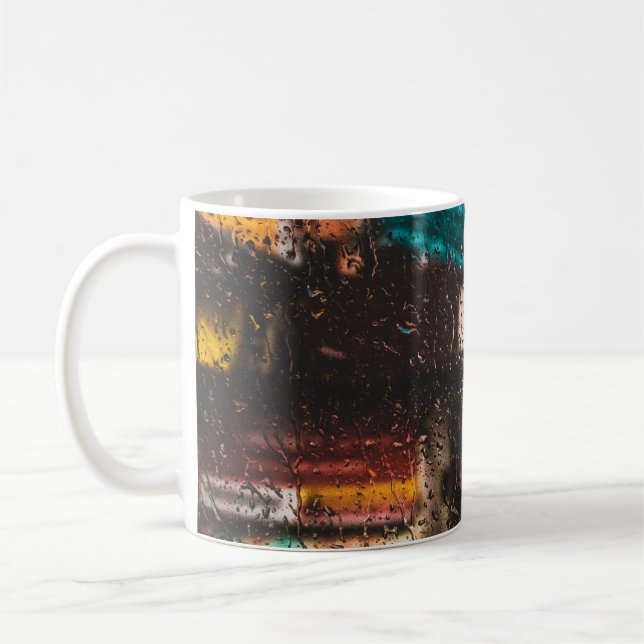 Mug Pluie eau humide goutte fenêtre nature (Gauche)