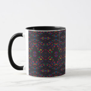Mug Pluie spectroscopique Abstrait Gouache Art