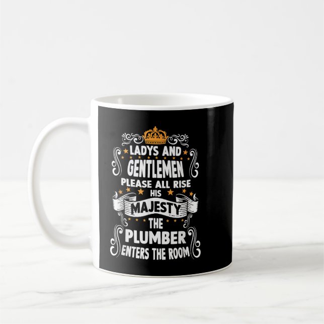 Mug Plumber T drôle dire motif plomber (Gauche)