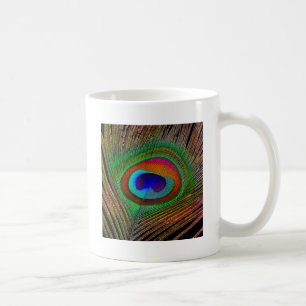 Mug Plume de paon cuivré vibrant