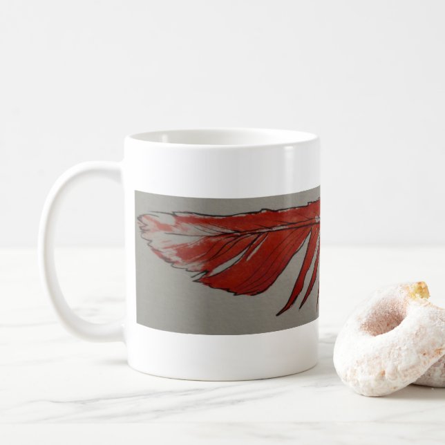 Mug Plume rouge (Avec donut)