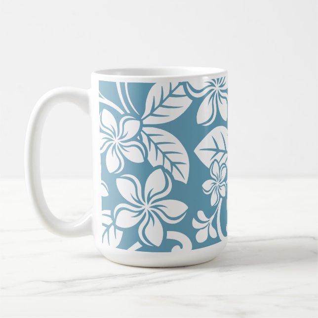 MUG PLUMÉRIE DE L'ÎLE (BLEU D'ESCLAT) (Gauche)
