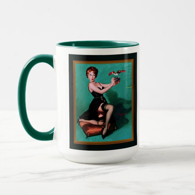 Mug Plumes rouillées par Gil Elvgren (Gauche)