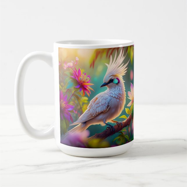 Mug Plumes rousses à crête juvénile Dove Imaginaire Oi (Gauche)