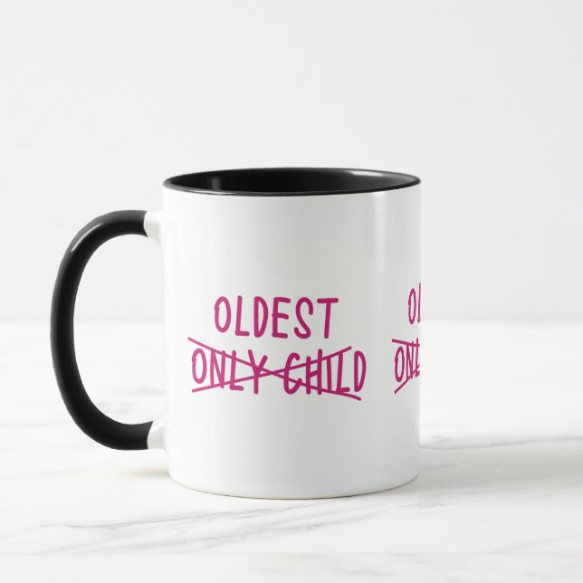 Mug Plus âgé avec Enfant unique barré (Gauche)