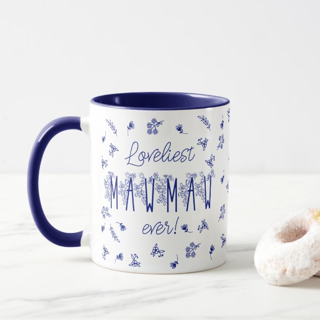 Mug Plus beau Mawmaw jamais (Avec donut)