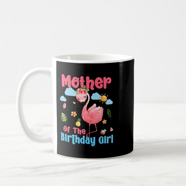 Mug plus de 2 ans filles tropicale flamingo famille bd (Gauche)