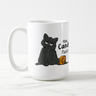 Mug Plus de bonbons s'il vous plaît Halloween Chat Noi