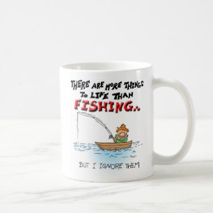 Mug Plus de choses à la Vie-pêche