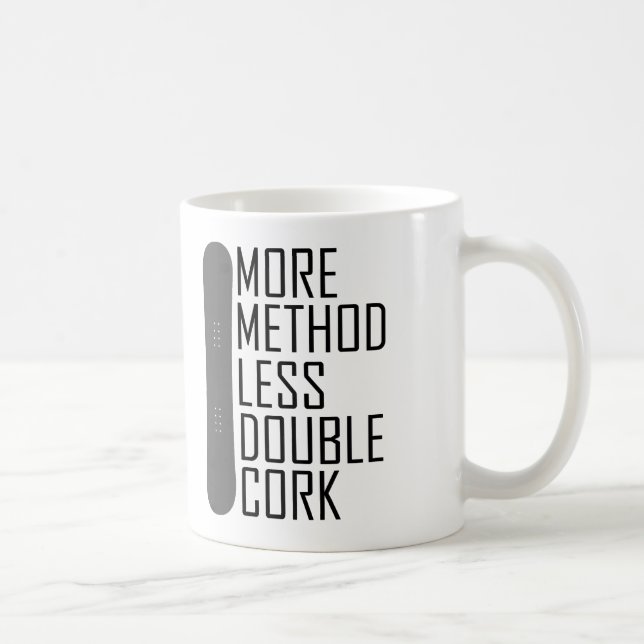 Mug Plus de méthode Moins de double liège (Droite)