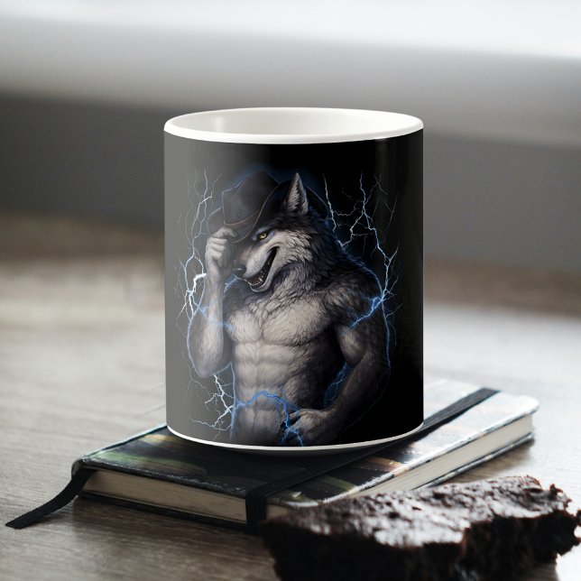 Mug Plus de Monsieur Gentil Garçon Drôle de Loup Alpha (Créateur téléchargé)