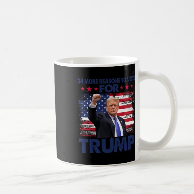 Mug Plus De Raisons De Voter Pour Trump Condamné Felon (Droite)