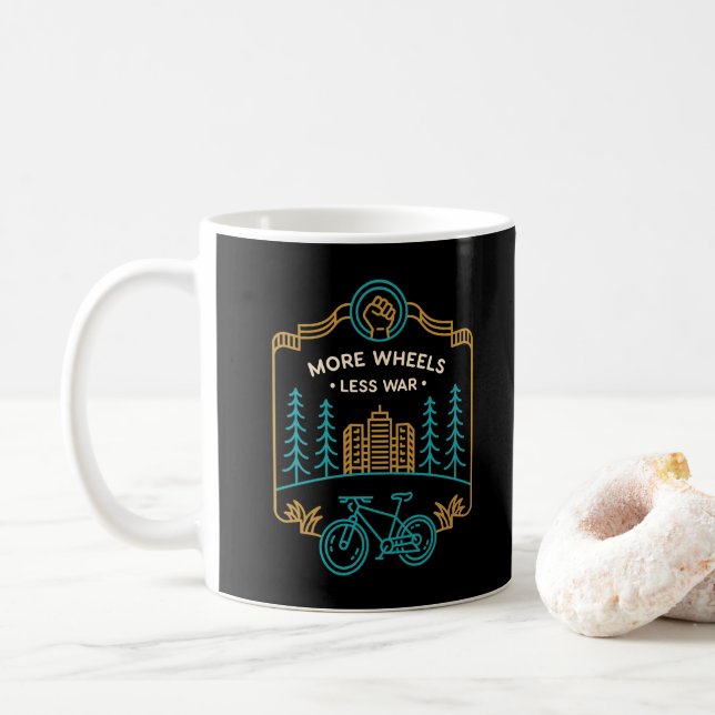 Mug Plus de Roues Moins de Guerre 1 (Avec donut)