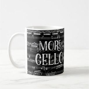 Mug Plus de tableau de violoncelle - musique blanche
