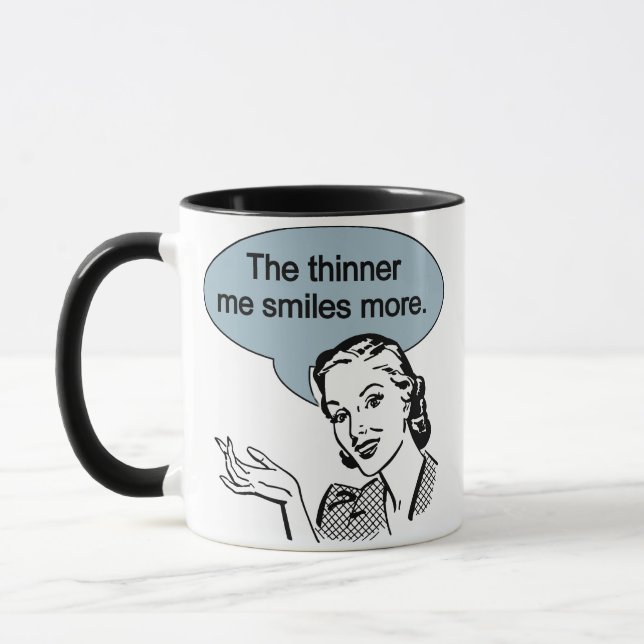 Mug Plus fin, je sourit plus (Gauche)