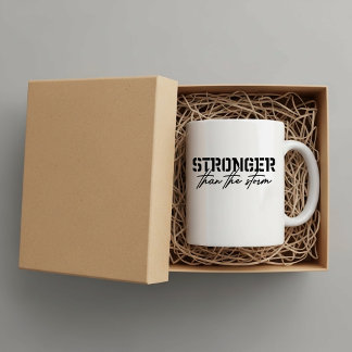 Mug Plus fort que la tempête, la foi inspire