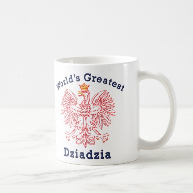 Mug Plus grand Dziadzia Eagle du monde (Droite)