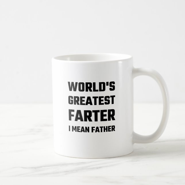 Mug Plus grand Farter du monde je veux dire le père (Droite)