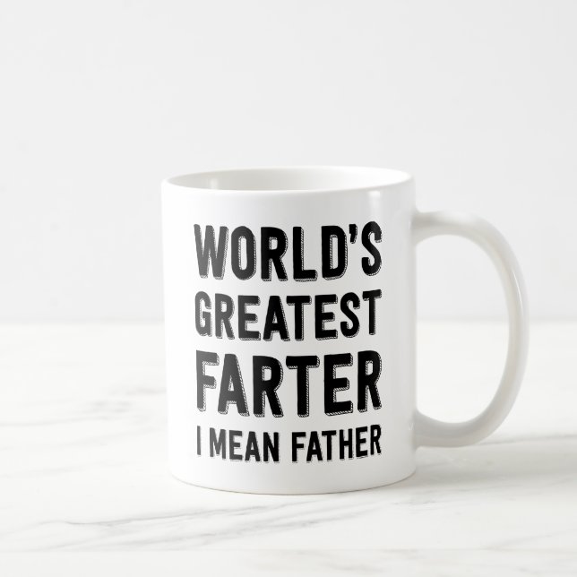 Mug Plus grand Farter du monde, je veux dire le père (Droite)