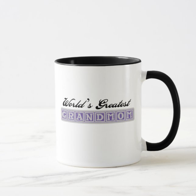 Mug Plus grand Grandmom du monde (Droite)