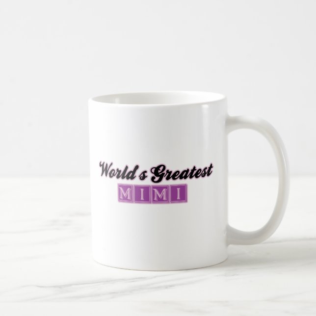 Mug Plus grand Mimi du monde (pourpre) (Droite)