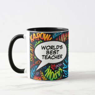 Mug Plus Grand Professeur Amusant Rétro Bande Dessinée