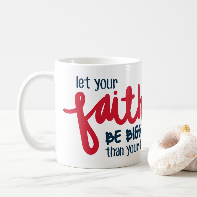 Mug Plus grand que votre peur (Avec donut)