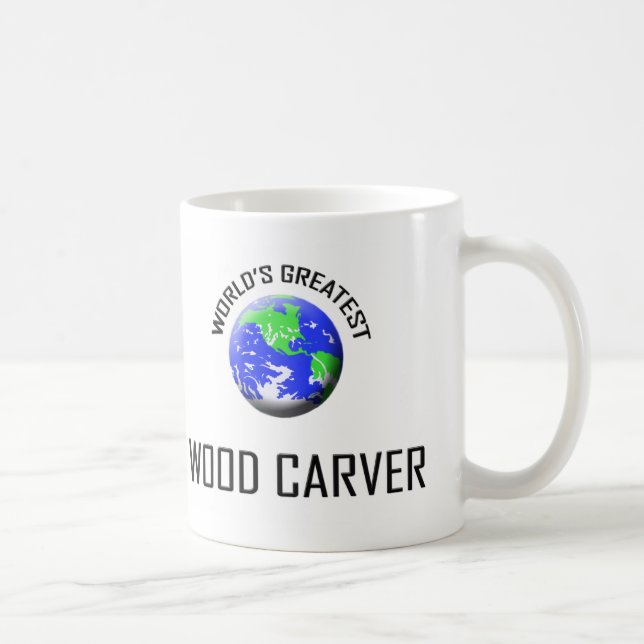 Mug Plus grand Tailleur en bois du monde (Droite)