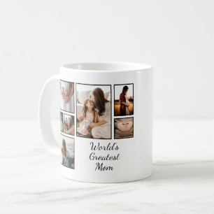 Mug Plus grande maman Famille Enfant 7 Photo Collage