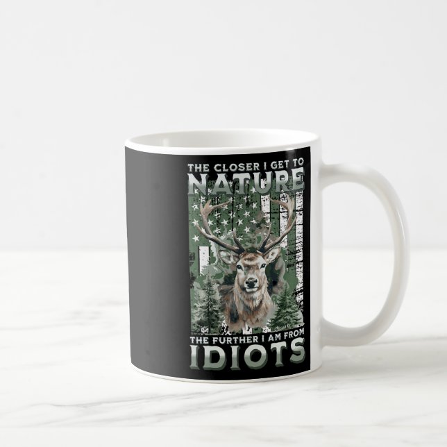 Mug Plus Je Me Rapproche De La Nature Chasse Randonnée (Droite)