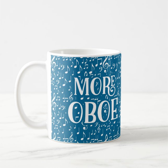 Mug Plus Oboe - Musique Bleu Blanc (Gauche)