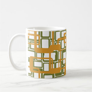 Mug Plus Ouvert Le Milieu Du Siècle Moderne Rectangles