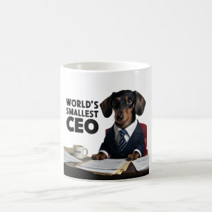 Mug Plus petit PDG du monde, mignon et drôle dachshund