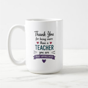 Mug Plus qu'un professeur vraiment apprécié Personnali
