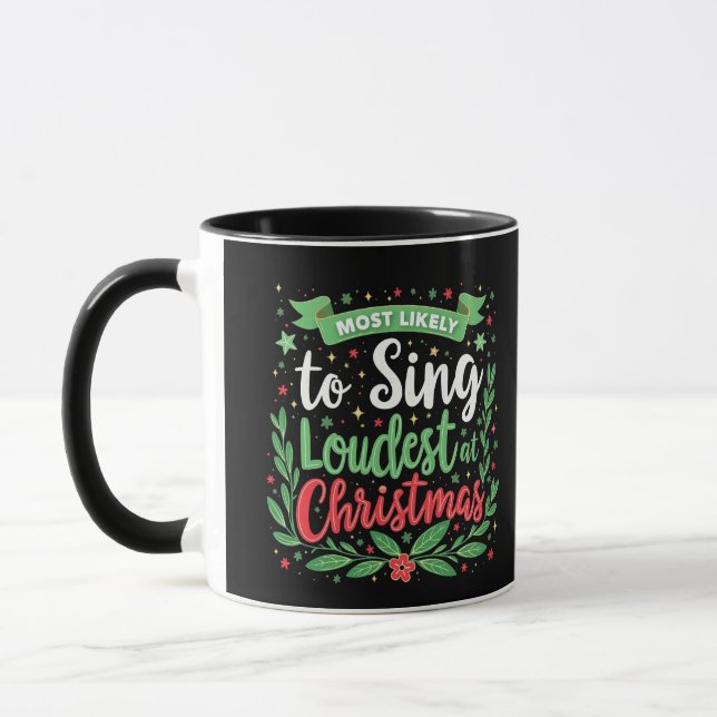 Mug Plus susceptible de chanter le plus fort à Noël (Gauche)