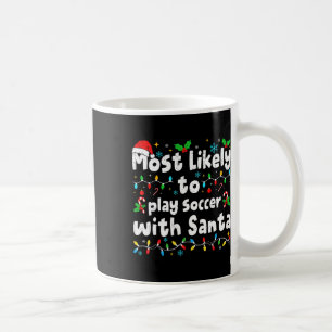 Mug Plus Susceptible De Jouer Au Football Avec Santa N