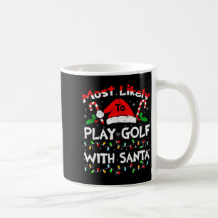 Mug Plus susceptible de jouer au golf avec le Père Noë