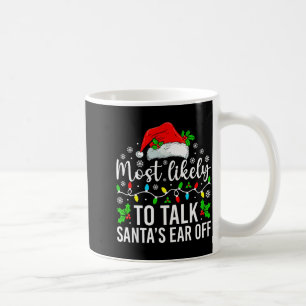 Mug Plus Susceptible de Parler l'Oreille de Santa Noël