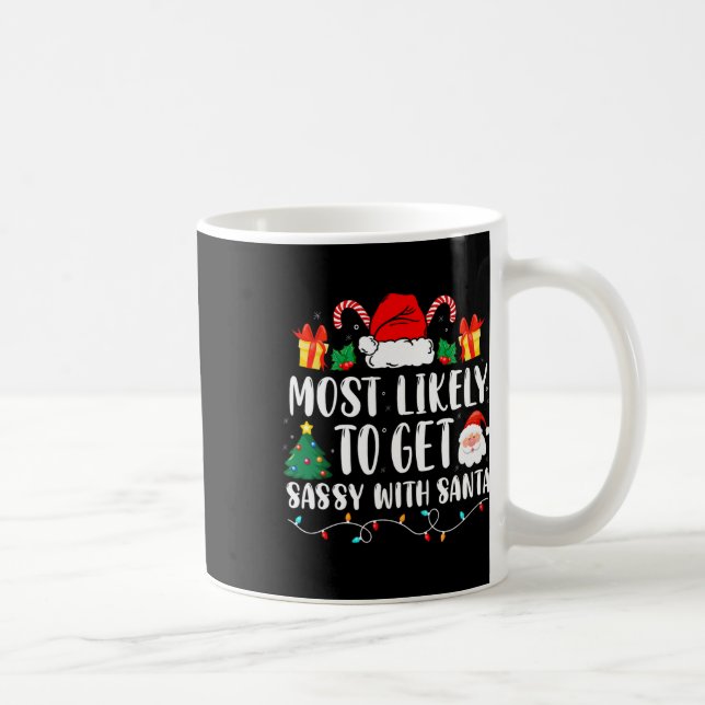 Mug Plus susceptible de s'amuser avec le Père Noël, fa (Droite)