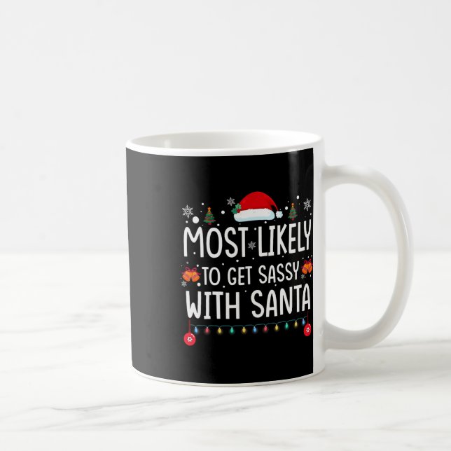 Mug Plus susceptible de s'amuser avec le Père Noël, fa (Droite)